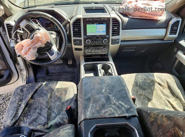 1FT7W2BT6KED47726 2019 FORD F250 White Vista del salpicadero