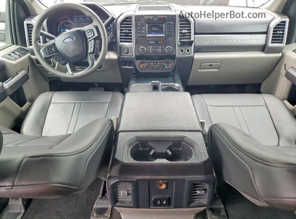 1FT7W2BT6KEE65517 2019 FORD F250 White Widok deski rozdzielczej