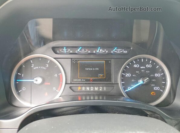 1FT7W2BT6KEE65517 2019 FORD F250 White Widok zestawu wskaźników
