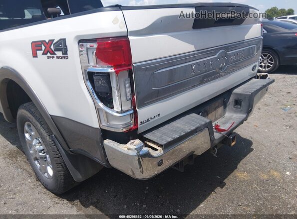1FT7W2BT6MEC46012 2021 FORD F-250 White Vista del cuadro de instrumentos
