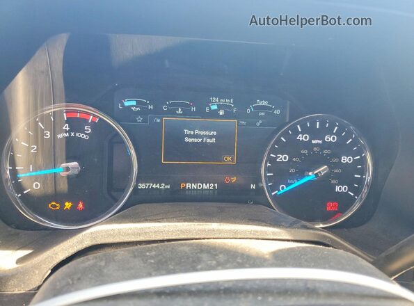 1FT7W2BT7HEB97473 2017 FORD F250 Blue Вид щитка приладів