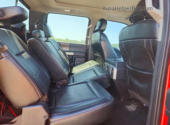 1FT7W2BT7HEC37406 2017 FORD F250 Red Հետևի նստատեղերի տեսք