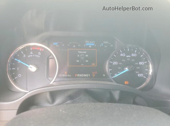 1FT7W2BT7KEE85176 2019 FORD F250 Белый Вид щитка приборов