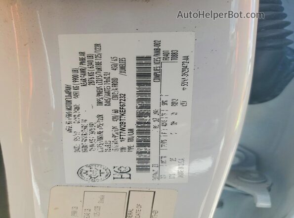 1FT7W2BT7KEF67232 2019 FORD F250 White Vista del compartimento del motor