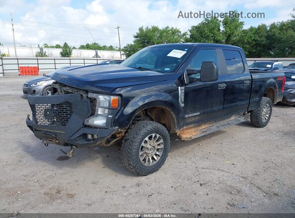 1FT7W2BT7MEC88639 2021 FORD F-250 Black Առջևի ձախ երեք քառորդ տեսարան