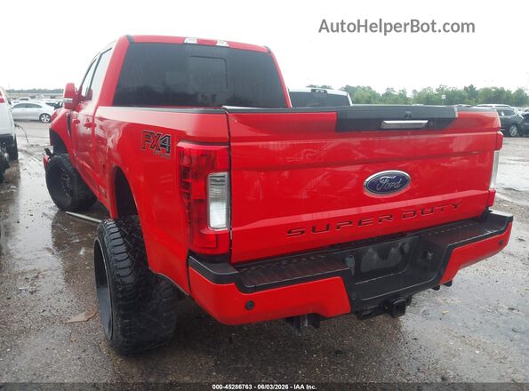 1FT7W2BT8HEF12376 2017 FORD F-250 Red Trasero izquierdo