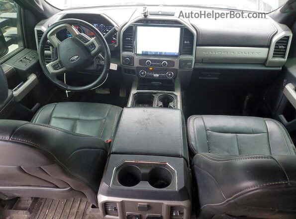 1FT7W2BT9NED58224 2022 FORD F250 Black Dashboard view