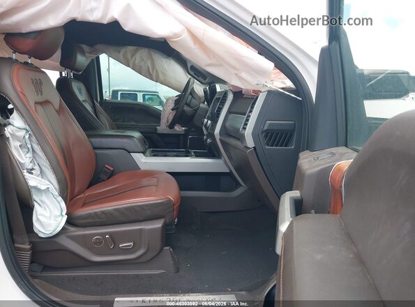 1FT7W2BTXKED46580 2019 FORD F-250 White Widok wnętrza z przodu