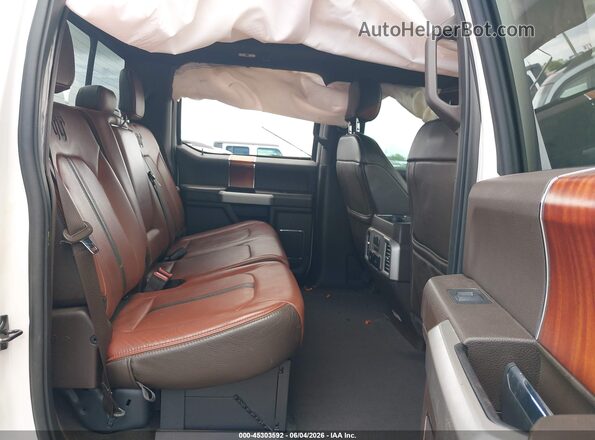 1FT7W2BTXKED46580 2019 FORD F-250 White Widok naklejki z numerem VIN