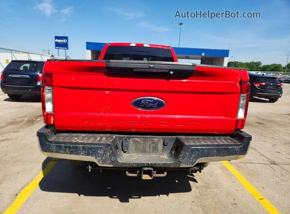 1FT7W3BT1KEC70138 2019 FORD F350 Красный Вид сзади