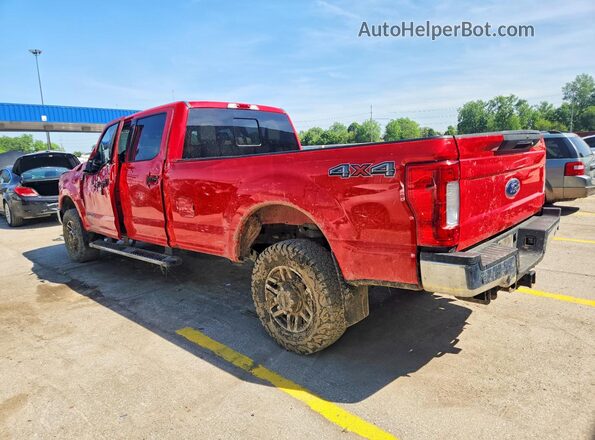 1FT7W3BT1KEC70138 2019 FORD F350 Красный Задняя левая четверть