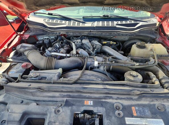 1FT7W3BT1KEC70138 2019 FORD F350 Красный Вид задней части салона