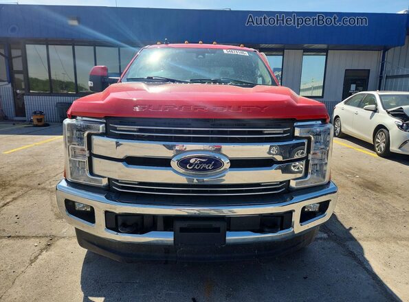 1FT7W3BT1KEC70138 2019 FORD F350 Красный Вид спереди