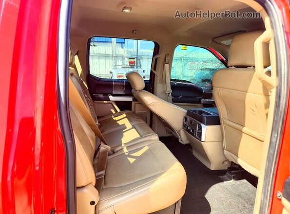 1FT7W3BT1KEC70138 2019 FORD F350 Красный Вид задних сидений