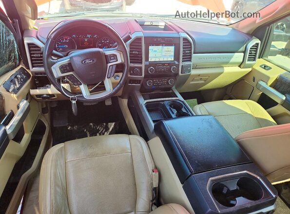 1FT7W3BT1KEC70138 2019 FORD F350 Красный Вид панели приборов