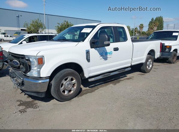 1FT7X2A60NED22186 2022 FORD F-250 White წინა მარცხენა ხედი სამი მეოთხედიდან