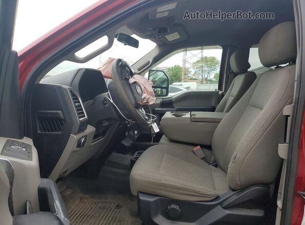 1FT7X2B67HEE75618 2017 FORD F250 Red Widok wnętrza z przodu