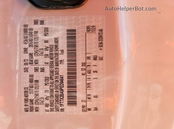 1FT7X2BA9PED94641 2023 FORD F250 White Вид підкапотного простору