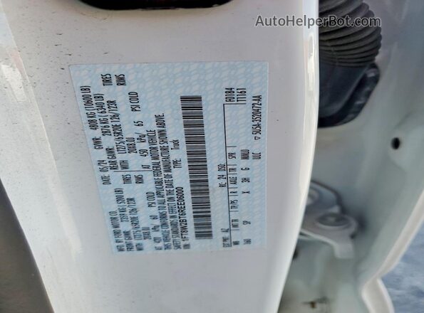 1FT8W2BT6REE06000 2024 FORD F250 White Вид наклейки з VIN-кодом