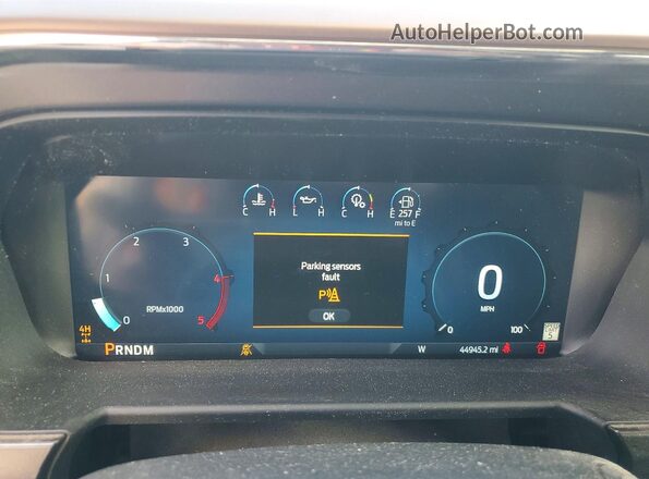 1FT8W2BT6REE06000 2024 FORD F250 White Вид щитка приладів