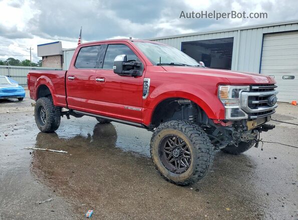 1FT8W2BT7LEE43421 2020 FORD F250 Red წინა მარჯვენა