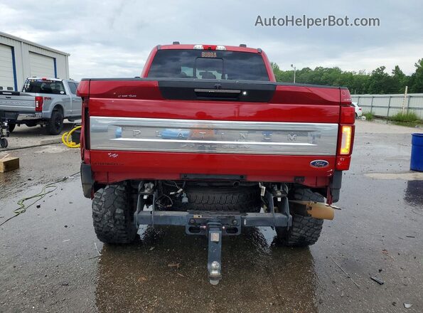 1FT8W2BT7LEE43421 2020 FORD F250 Red უკანა ხედი