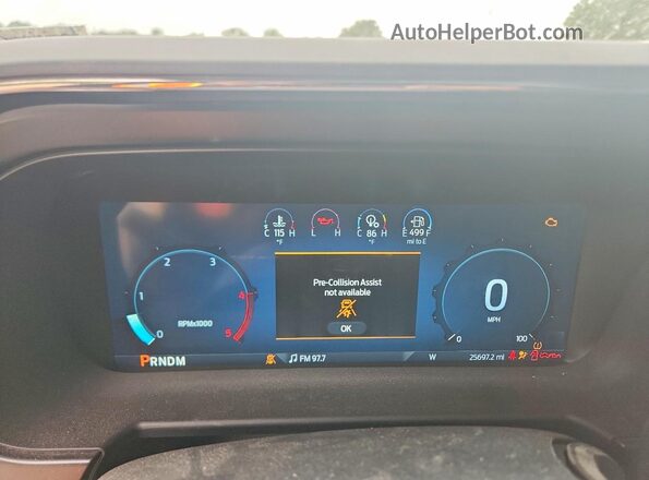1FT8W2BT8REE60043 2024 FORD F250 Серебряный Вид щитка приборов