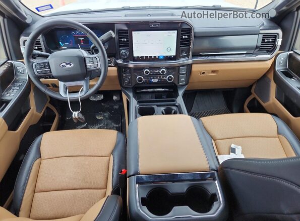 1FT8W2BT9TED30781 2026 FORD F250 White Widok deski rozdzielczej