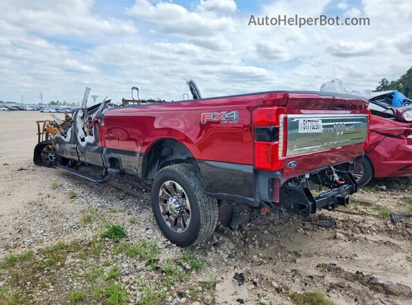 1FT8W3BM7SEC09583 2025 FORD F350 Red Հետևի ձախ