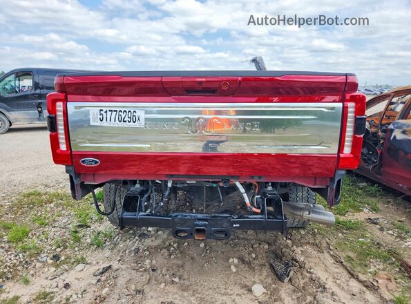 1FT8W3BM7SEC09583 2025 FORD F350 Red Հետևի տեսք