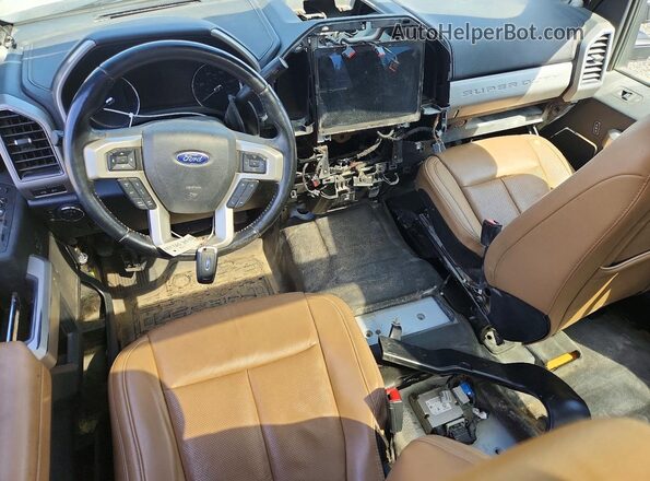1FT8W3BNXNEC33731 2022 FORD F350 White Vista del salpicadero