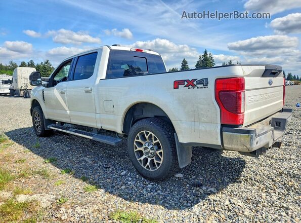 1FT8W3BNXNEC33731 2022 FORD F350 White Trasero izquierdo