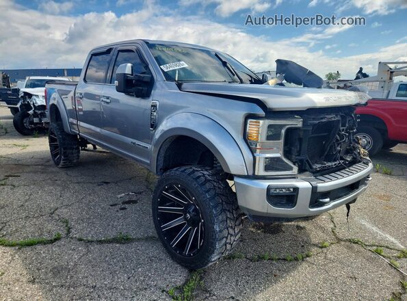 1FT8W3BT3LEC38992 2020 FORD F350 Gray Առջևի աջ