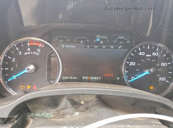 1FT8W3BT5JEB17099 2018 FORD F350 Black Вид щитка приладів