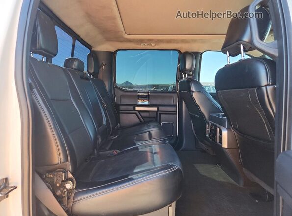 1FT8W3BT6JEB51181 2018 FORD F350 White Widok tylnych siedzeń