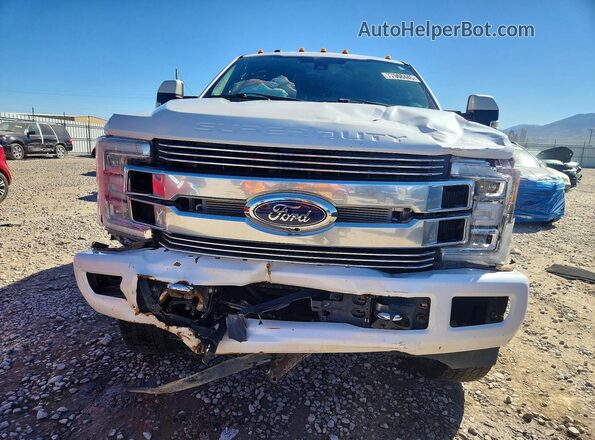 1FT8W3BT6JEB51181 2018 FORD F350 White Widok z przodu