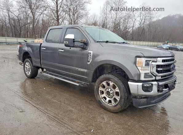 1FT8W3BT7LEC86480 2020 FORD F350 Gray Front right