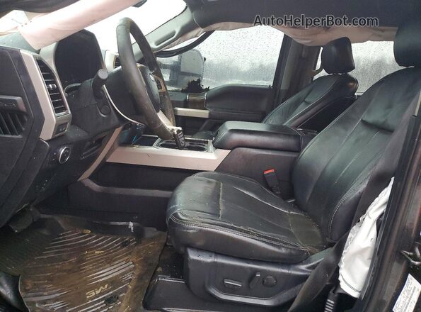 1FT8W3BT7LEC86480 2020 FORD F350 Gray Front interior view