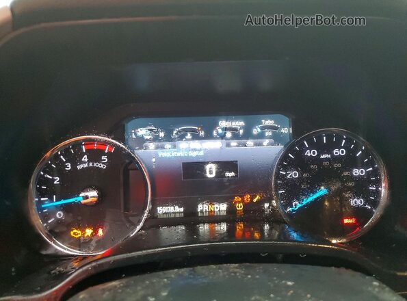 1FT8W3BT7LEC86480 2020 FORD F350 Gray Instrument cluster view