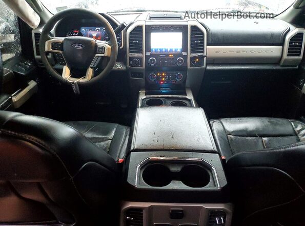 1FT8W3BT7LEC86480 2020 FORD F350 Gray Dashboard view