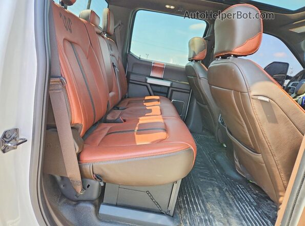1FT8W3BT9LED95765 2020 FORD F350 White Rear seats view