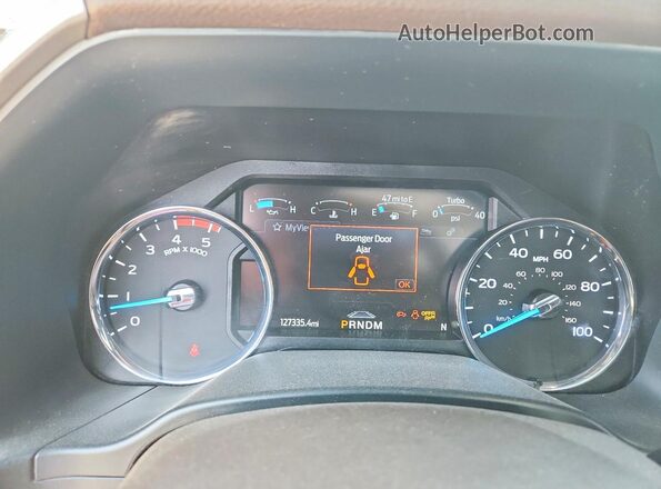 1FT8W3BT9LED95765 2020 FORD F350 White Instrument cluster view