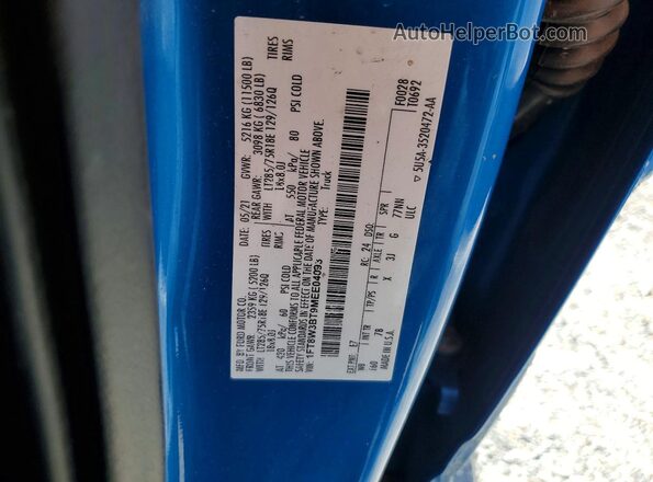 1FT8W3BT9MEE04093 2021 FORD F350 Blue 