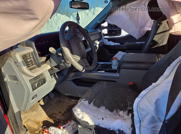 1FT8W3DM9PEC08181 2023 FORD F350 Red Вид салону спереду
