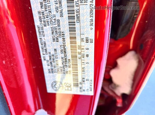 1FT8W3DM9PEC08181 2023 FORD F350 Red Вид підкапотного простору