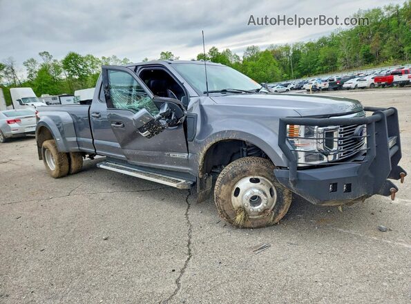 1FT8W3DT2NEF77548 2022 FORD F350 Gray Front right