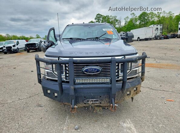 1FT8W3DT2NEF77548 2022 FORD F350 Gray Front view