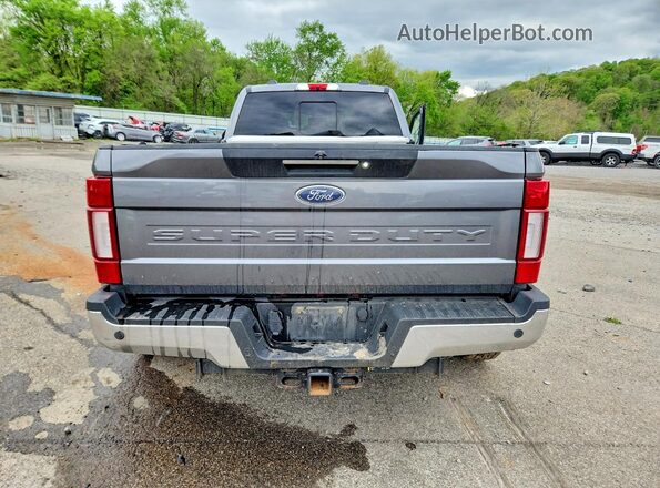 1FT8W3DT2NEF77548 2022 FORD F350 Gray Rear view