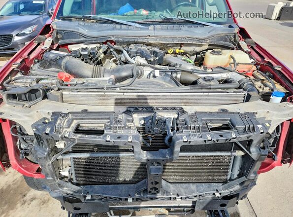 1FT8W3DT6HEB85497 2017 FORD F350 Красный Вид задней части салона