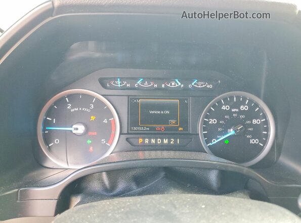 1FT8W3DTXKEE32334 2019 FORD F350 White Widok zestawu wskaźników